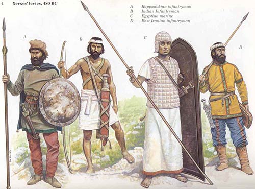 Персидская пехота Ксеркса