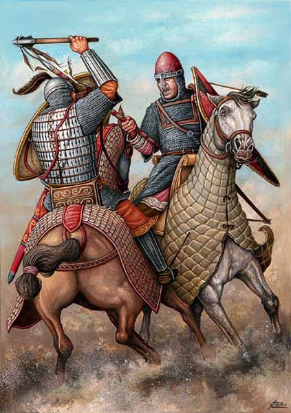 Норманны против византийцев в битве при Диррахии