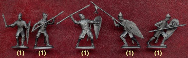 Normans infantery, фигурки солдатиков