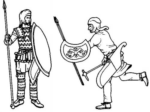 персидский гоплит и такабара