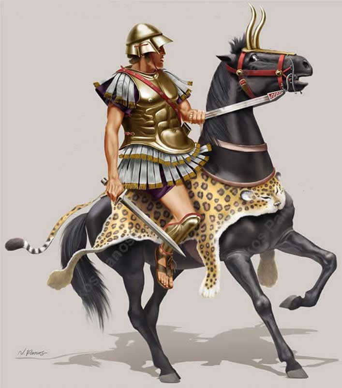 Греческий всадник середины 4 в. до н.э.