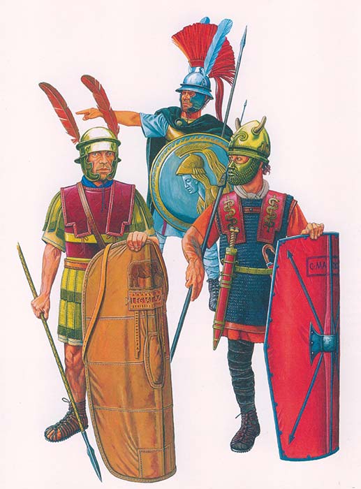 Древнее вооружение легионеров 1 в. до н.э.