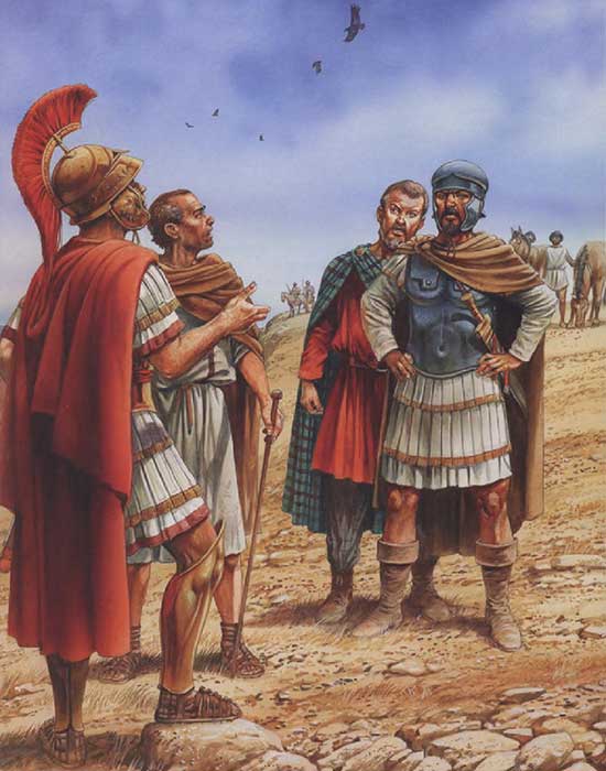 Сципион и Ганнибал перед битвой при Заме