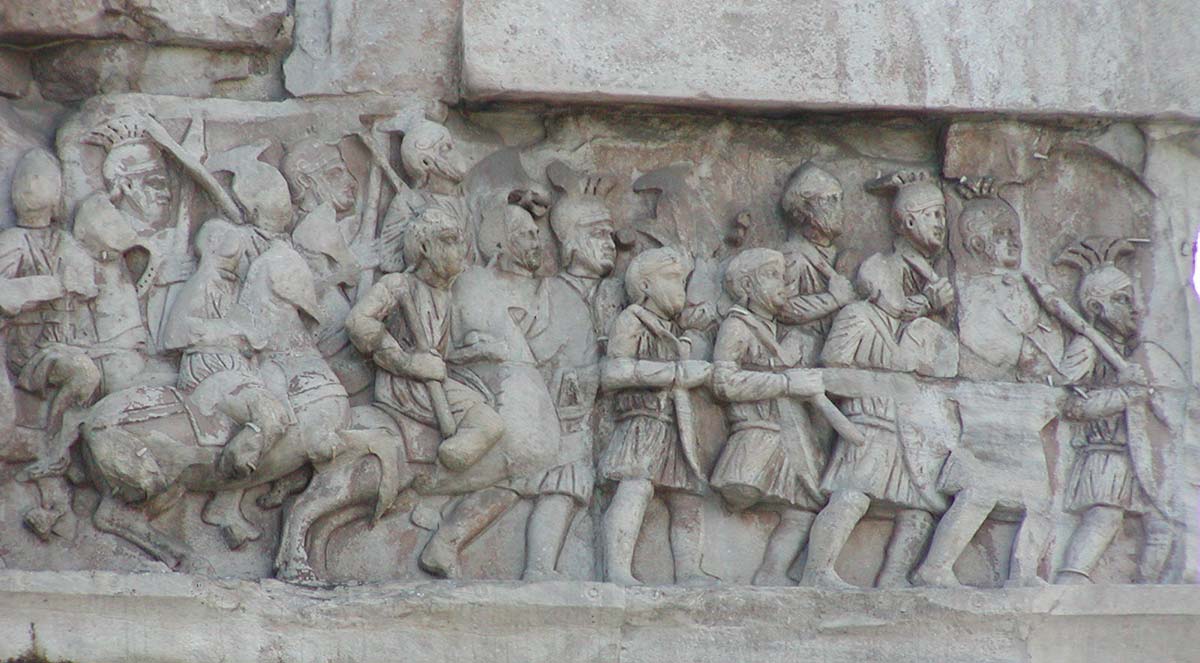 Армия Константина входит в Рим